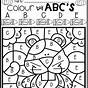 Free Color By Letter Worksheets