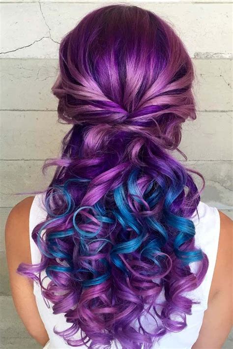 Fabulous Purple And Blue Hair Styles Hair Styles Hair Dye Colors Long