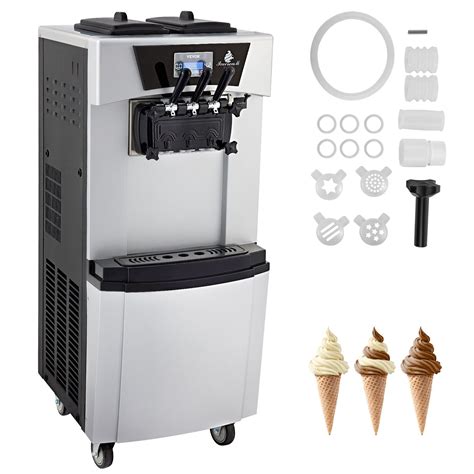 Vevor 2300w Commercial Stainless Steel Soft Ice Cream Machine 3