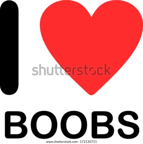 Love Boobs Font Type Stock Vector Royalty Free 172130711