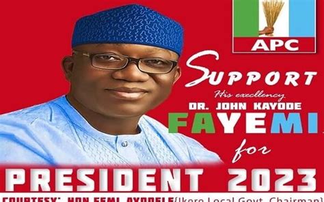 2023 Presidency Fayemis Campaign Poster Surface Online