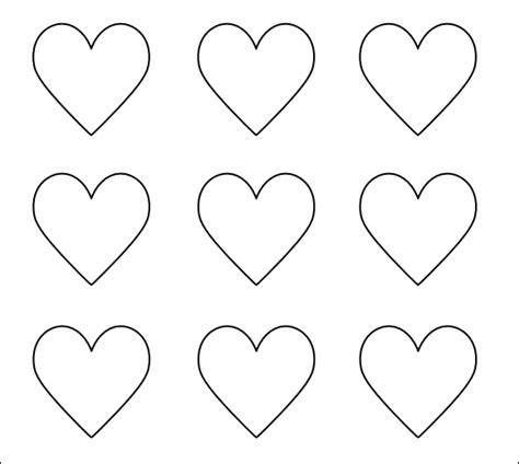 Free 18 Printable Heart Templates In Pdf Ms Word Psd