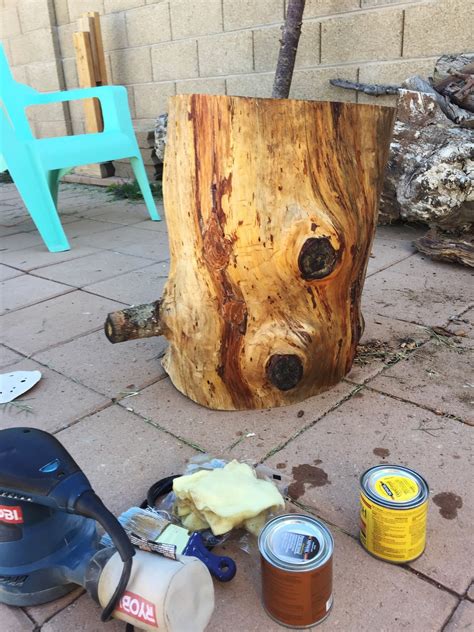 Diy How To Make A Tree Stump Stool For 50 Or Less The Minimal Ish Mama
