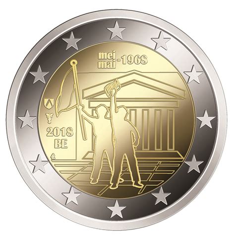 Belgium 2 Euro 2018 Student Revolt 1968 Special 2 Euro Coins