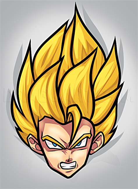 How To Draw A Super Saiyan Easy Step By Step Drawing Guide By Dawn
