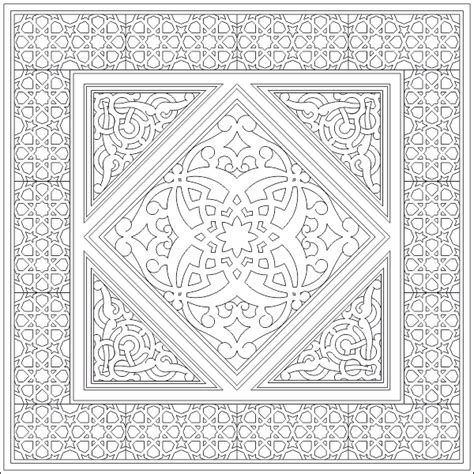Geometric Islamic Ornament Art Pattern Free Dwg File Vectors File