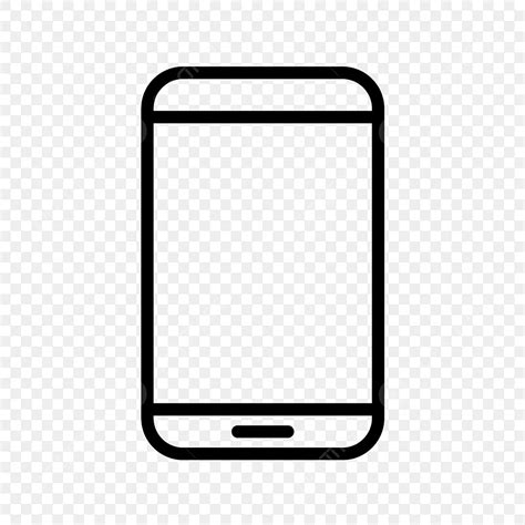 Smartphone Icon Clipart Transparent Png Hd Smartphone Line Black Icon