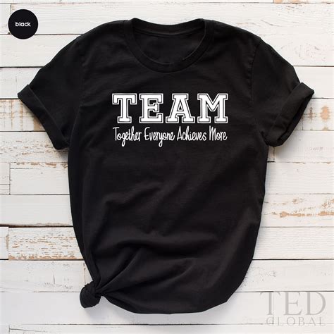 Team T Shirt Teamwork Tshirt Custom Team Shirts Together Etsy