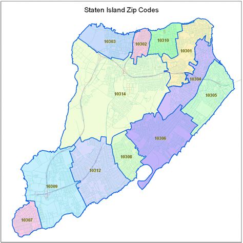 Staten Island Zip Code Map Map Of Zip Codes