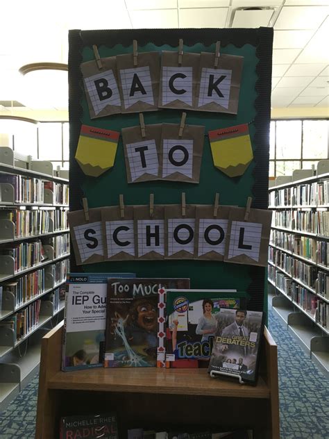 Back To School Library Display Library Displays School Library