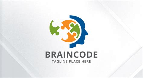 Brain Code Head Puzzle Logo Logos And Graphics