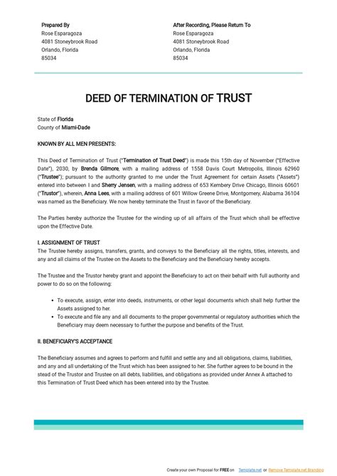 Trust Agreement Templates 13 Docs Free Downloads