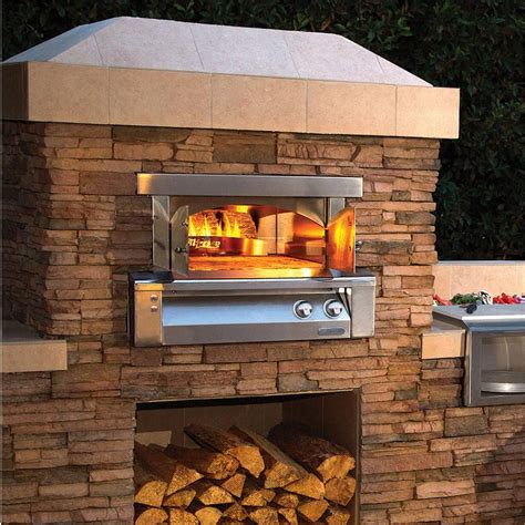 Alfresco 30 Inch Built In Natural Gas Outdoor Pizza Oven Axe Pza Bi