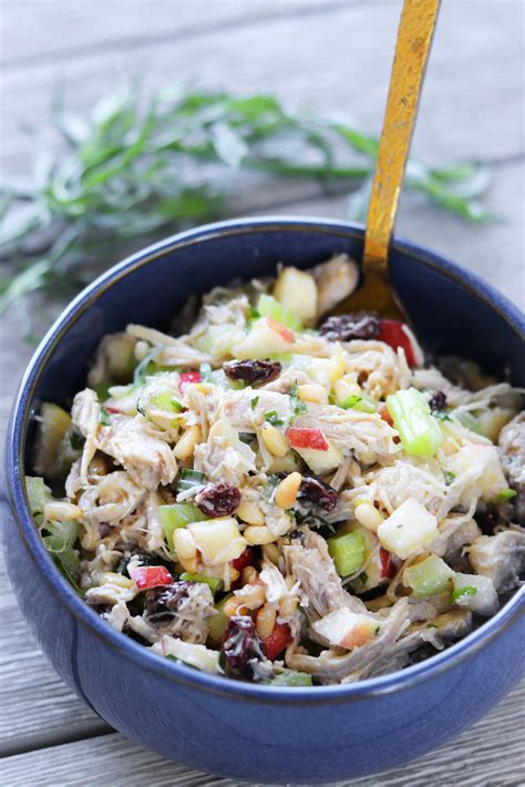 Tarragon Chicken Salad With Toasted Pine Nuts And Apples Laptrinhx News