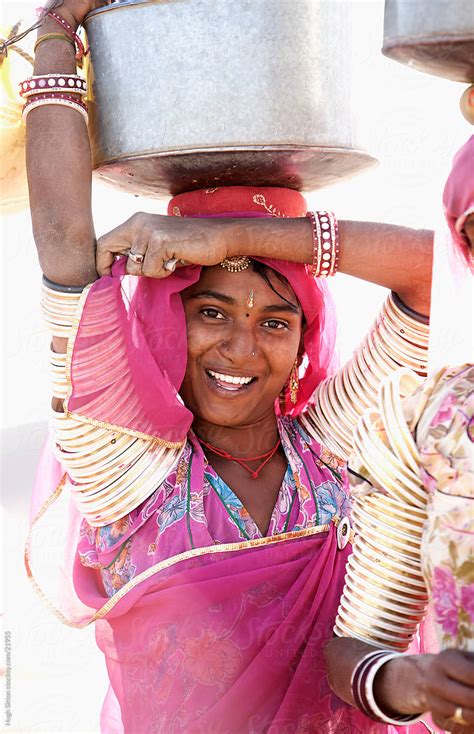 Indian Women Wearing Sari S In The Thar Desert Rajasthan By Stocksy Contributor Hugh Sitton