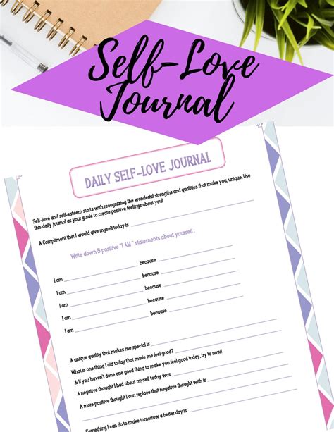 Self Love Daily Printable Journal Etsy