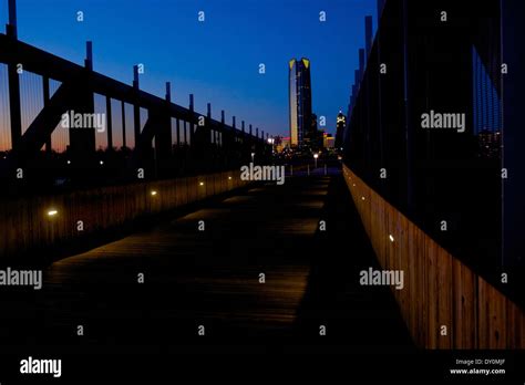 Skydance Pedestrian Bridge In Oklahoma City Oklahoma Stock Photo Alamy