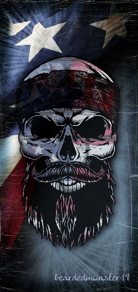 1920x1080px 1080p Free Download Bearded Skull 4th American