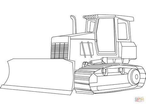 Bulldozer Coloring Page Free Printable Coloring Pages