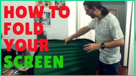 How To Fold A Portable Green Screen Easy Youtube
