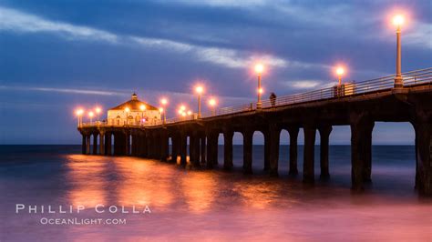 Manhattan Beach Pier At Sunset California 29144