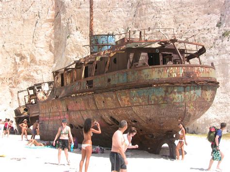 Close Up Of That Shipwreck In Zakynthos The Famous Zante Flickr