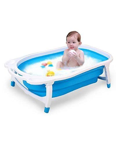 The best baby bathtubs travel of 2021 on the market: Latiq Mart Infant Baby Folding Silicone Travel Bath Tub ...