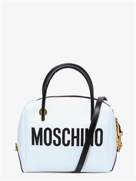 Moschino Handbag In White Modesens Moschino Leather Handbags Handbag