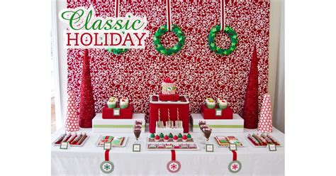 A christmas classic, who can say no to a slice of baked white chocolate cheesecake? Classic Holiday Dessert Table | Christmas Party Ideas For ...