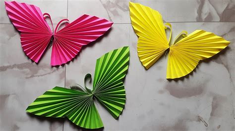 How To Make Paper Butterfly Cute And Easy Butterfly Diy Crafts Youtube