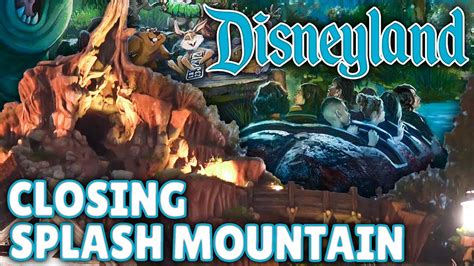 Splash Mountain Is Permanently Closing In 2023 At Disneyland And Heres