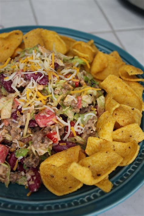 For a bit of tang, mix in some dijon mustard or a little bit of vinegar. Frito Lay Corn Chip Salad Recipe