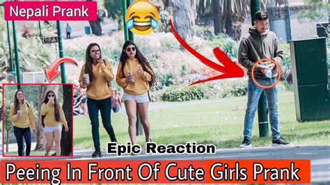 Pee Prank On Cute Girl🇳🇵part 2 Nepali Prank Epic Reaction Sandip Karki Youtube