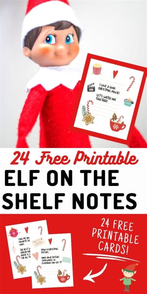 24 Free Elf On The Shelf Notes Printables Make Life Lovely