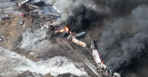 Timeline The Toxic Chemical Train Derailment In Ohio Cbs News