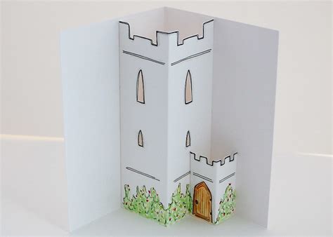 You are wondering, however, how to make a pop castle up to give to your princess or your prince? fairytale castle tower - pop up | I made this pop-up ...