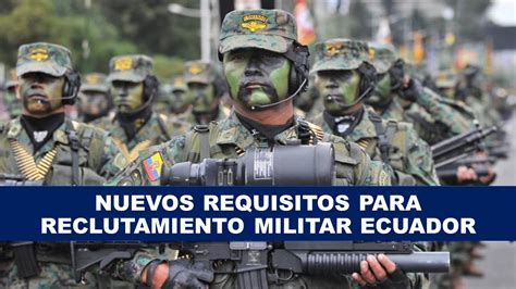 Reclutamiento al Ejército Ecuatoriano Inscripción Militar