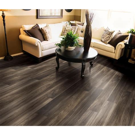 Overview of home depot's exclusive brands of flooring. Lakeshore Pecan Heather 7 mm Thick x 7-2/3 in. Wide x 50-5 ...