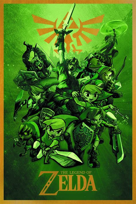 Legend Of Zelda Links Poster 24 X 36 Nintendo Nes New Sealed Big Bang