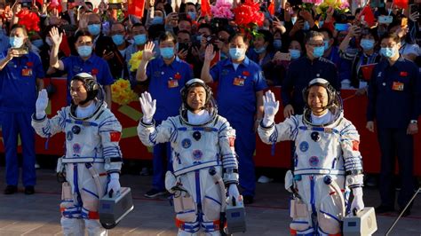 Chinas Shenzhou 12 Delivers First Crew To Space Station Module Abc News