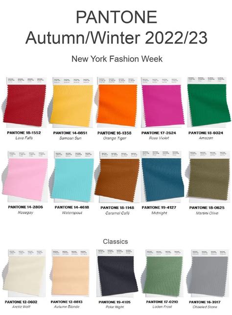 Fashion Color Trend Report New York Fashion Week Autumn Winter