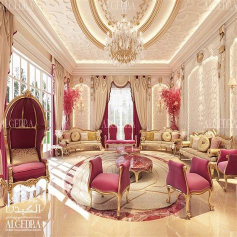 Beautiful Feminine Design Of Majlis In Luxury Palace Algedra Interior
