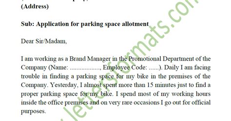 Appointment letter format how to write 60 s… Parking Request Letter Tamil - 5 Ways To Write A Tenant ...