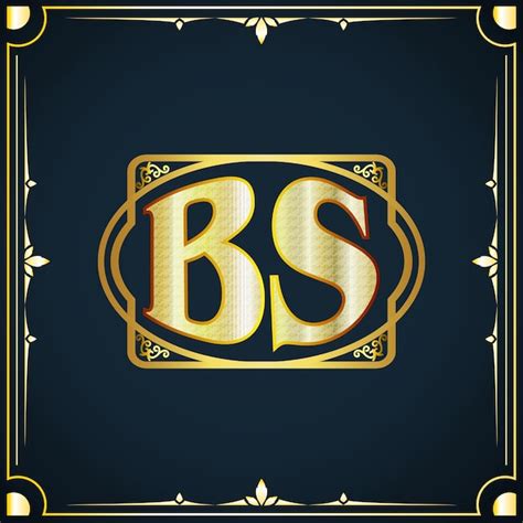 Premium Vector Initial Letter Bs Royal Luxury Logo Template