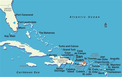 Cruise Ship Ports In San Juan Puerto Rico Map Minnesotasapje