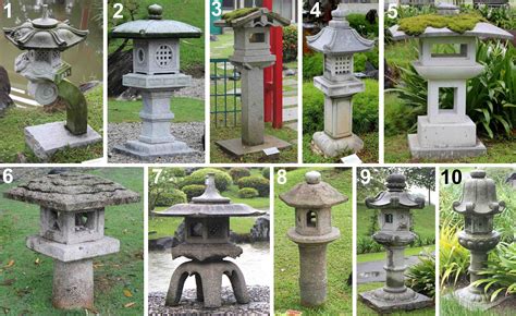Bonsai Skosh Stone Lanterns At Singapore Japanese Garden