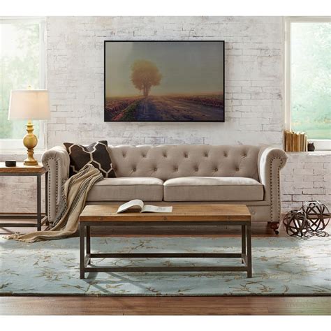 Fast and efficient in home delivery. Home Decorators Collection Gordon Natural Linen Sofa ...