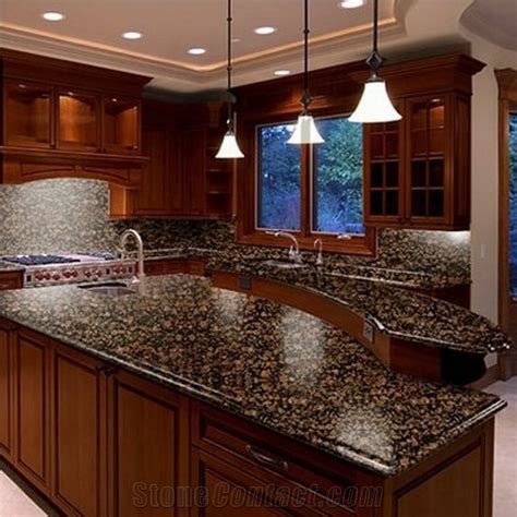 Hot Baltic Brown Granite Kitchen Countertops Worktops From China