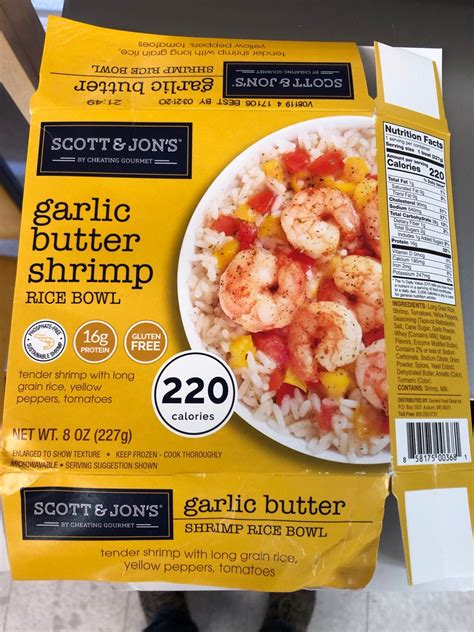 There are 1648 calories in a pound of rice (uncooked). Scott and Jon's Rice Bowl, Garlic Butter Shrimp: Calories ...