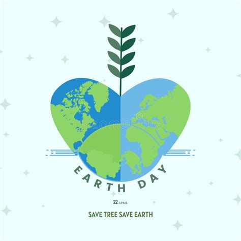 Earth Day Poster With The Earth Day Lettering April 22 Earth Day